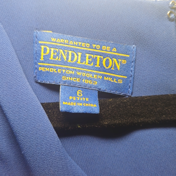 Pendleton Elegant Blue Dress - Picture 2 of 7